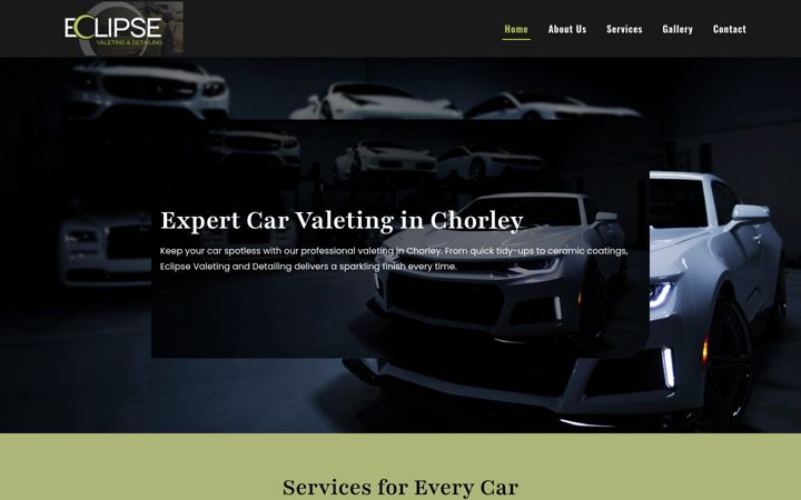 Screenshot of eclipsevaletinganddetailing.co.uk