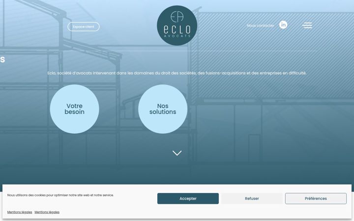 Screenshot of eclo-avocats.com