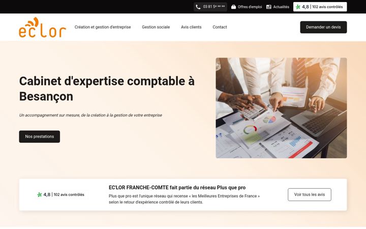 Screenshot of eclor-bfc-avis.fr