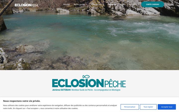 Screenshot of eclosionpeche.com