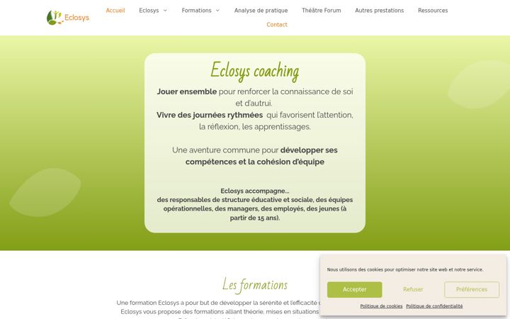 Screenshot of eclosyscoaching.fr