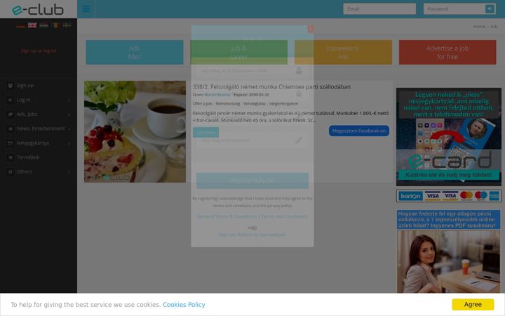 Screenshot of eclub.hu