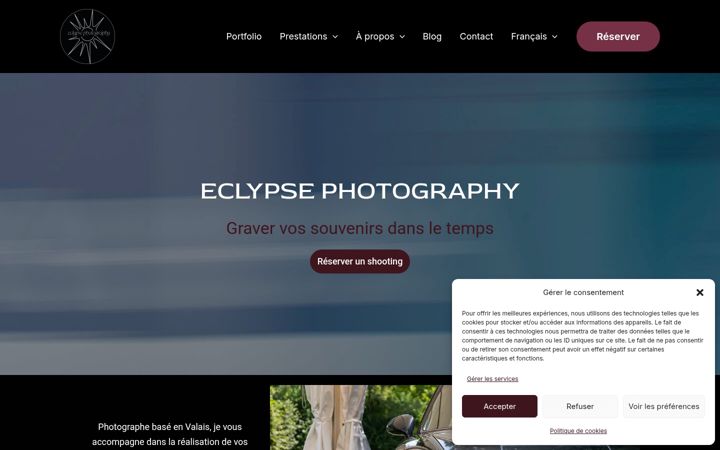 Screenshot of eclypse-photograohy.ch