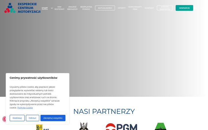 Kuvakaappaus sivustosta ecm.org.pl