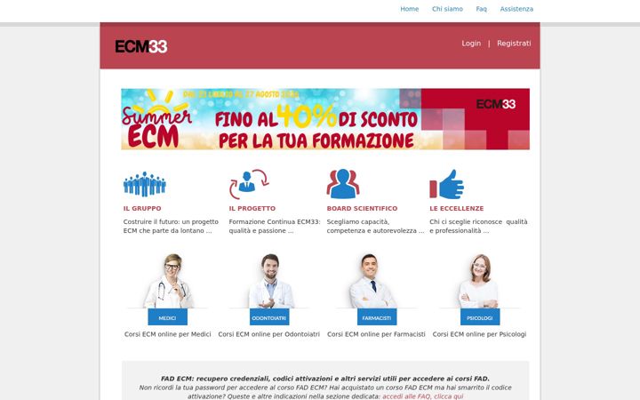 Screenshot of ecm33.it
