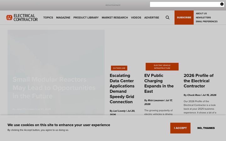 Captură de ecran a ecmag.com
