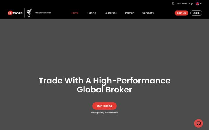 Screenshot ta' ecmarkets.com