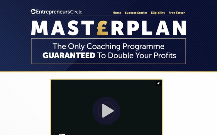 Screenshot of ecmasterplan.co.uk