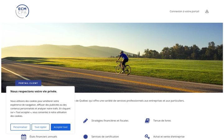 Screenshot of ecmcpa.ca