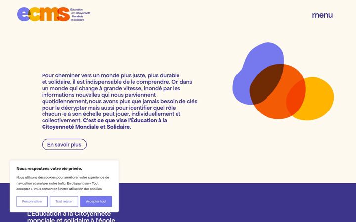 Screenshot of ecms-belgique.org