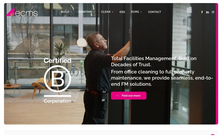 Screenshot of ecms-ltd.co.uk