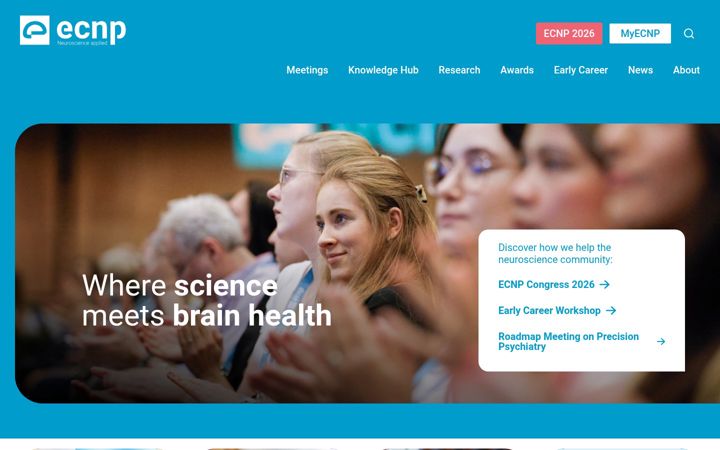 Screenshot of ecnp.eu