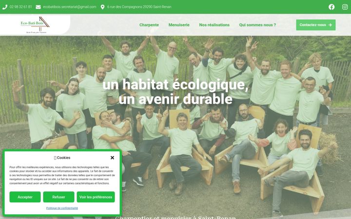 Screenshot of eco-bati-bois.fr