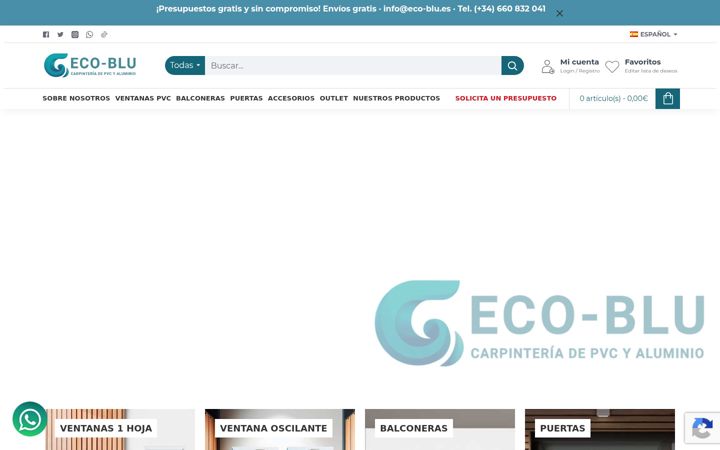 Skjermbilde av eco-blu.es
