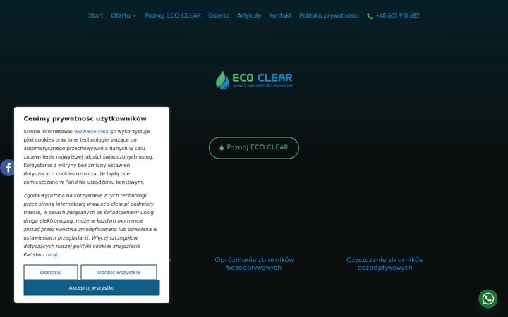 Kuvakaappaus sivustosta eco-clear.pl