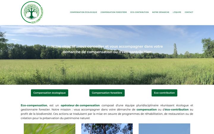 Screenshot of eco-compensation.fr