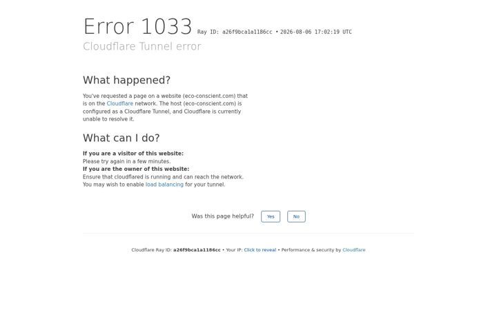 Screenshot of eco-conscient.com