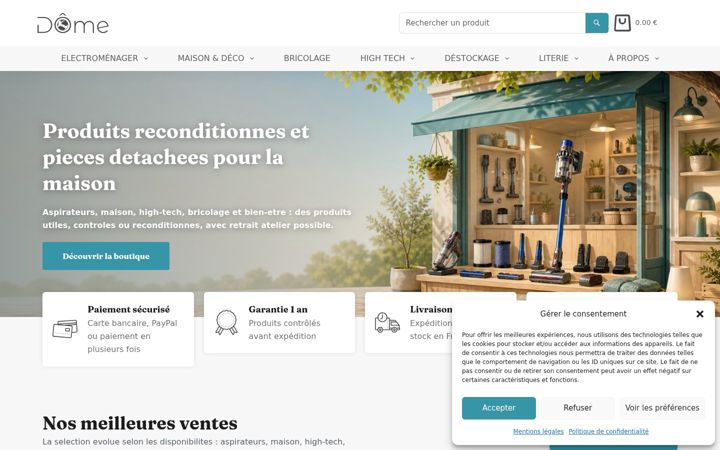 Screenshot of eco-dome.fr