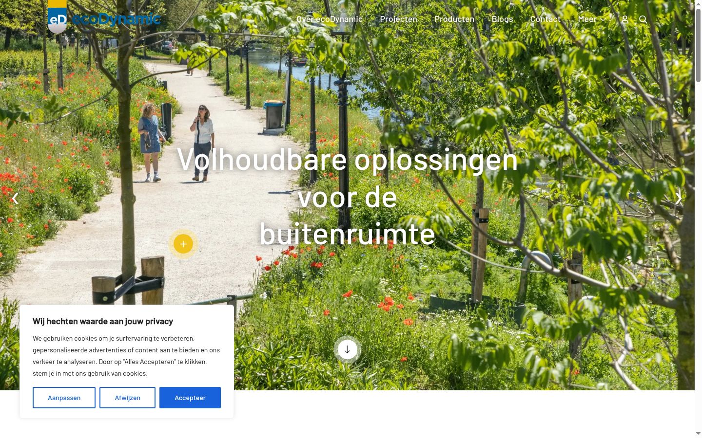 Skærmbillede af samtykkebanneret, som det blev vist før nogen interaktion