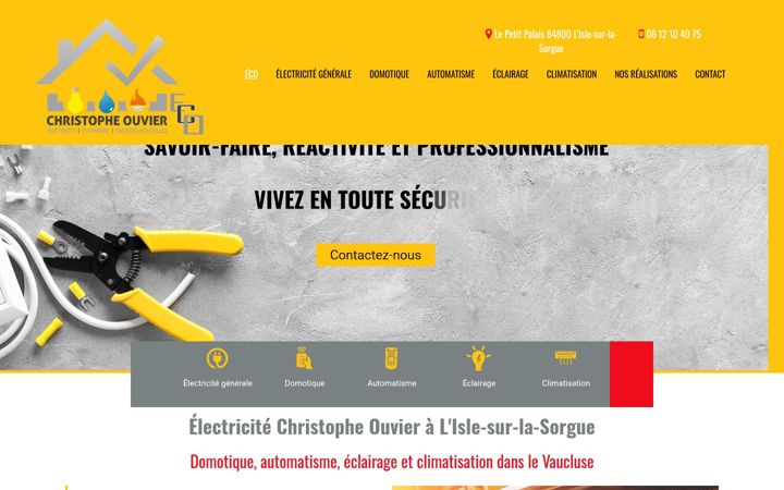 Screenshot of eco-electricien-clim.fr