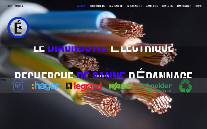 Screenshot of eco-electricien.com