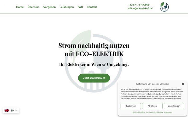 Screenshot of eco-elektrik.at