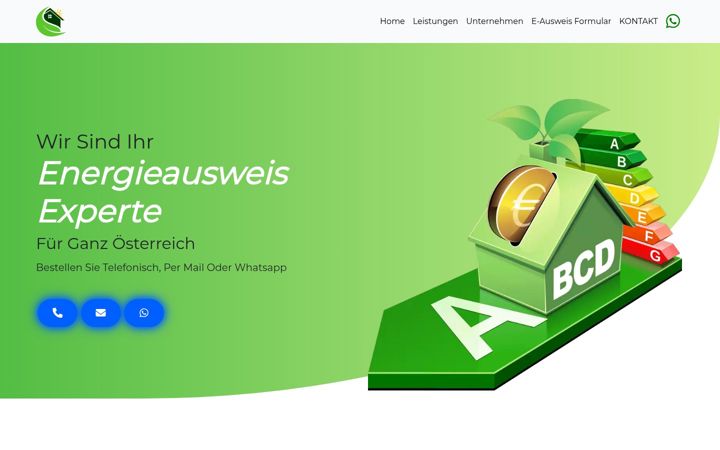Screenshot of eco-energieausweis.at