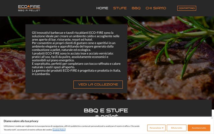 Screenshot of eco-fire.it