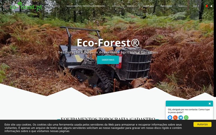 Екранна снимка на eco-forest.pt