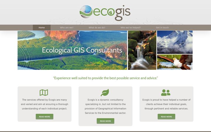 Screenshot ta' eco-gis.co.za