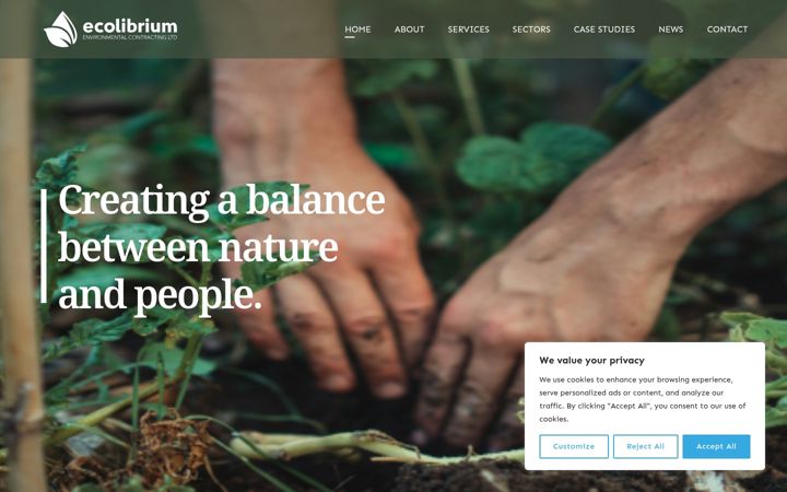 Screenshot of eco-librium.co.uk