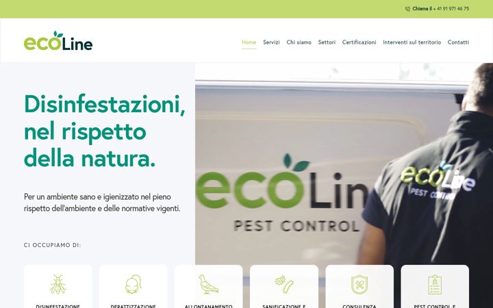 Screenshot of eco-line.ch