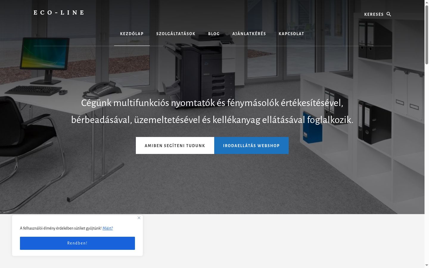 Skjermbilde av samtykkebanneret slik det vises før noen interaksjon