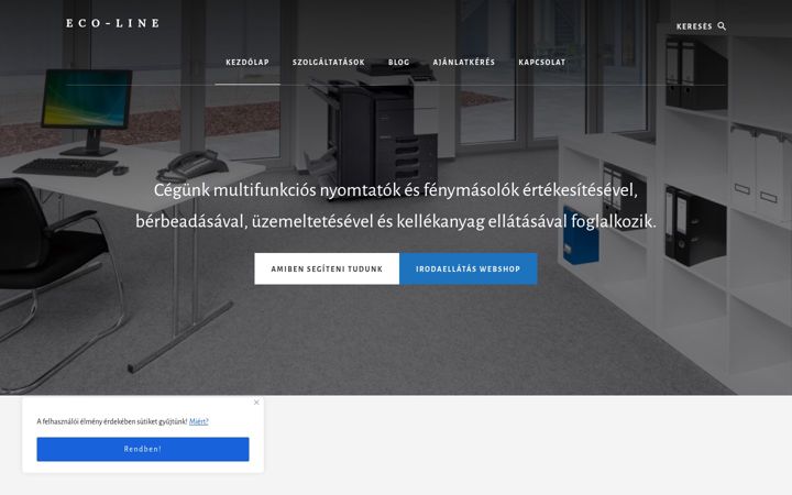 Ekraanipilt saidist eco-line.hu