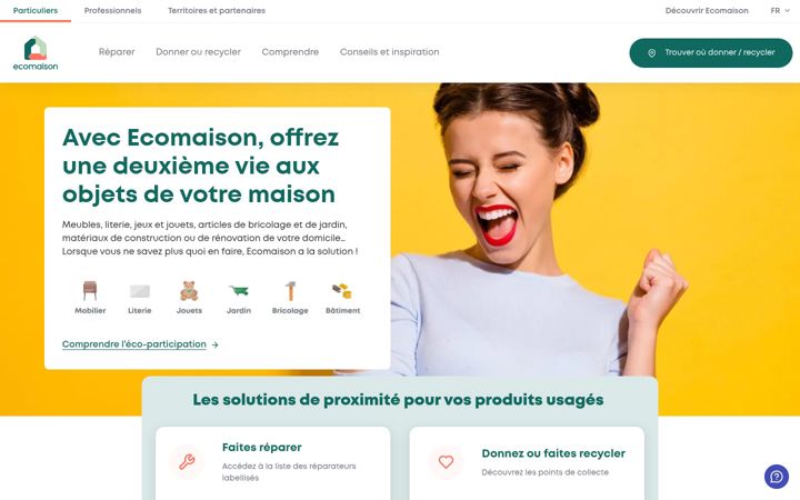 Screenshot of eco-mobilier.fr