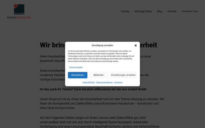 Screenshot of eco-modul.com