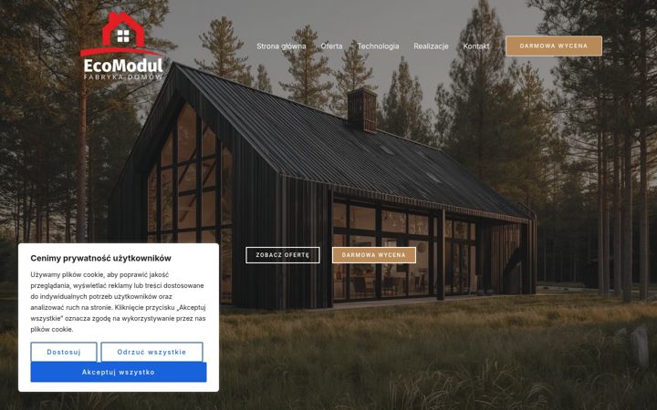 Screenshot of eco-modul.eu