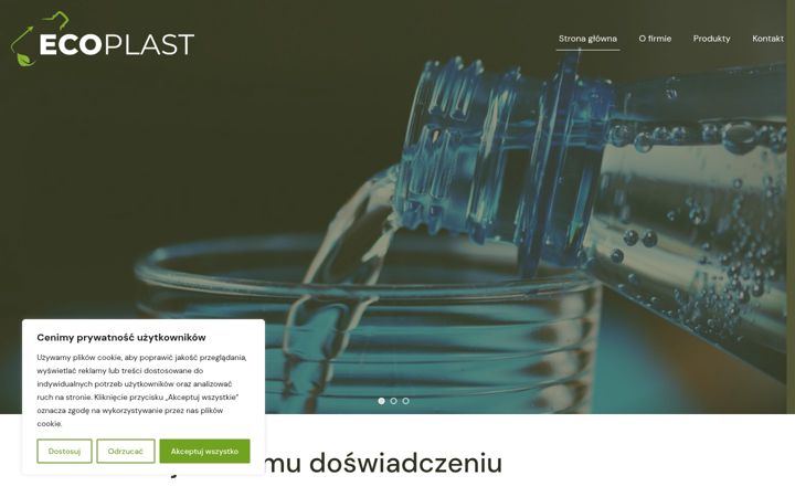 Kuvakaappaus sivustosta eco-plast.com.pl