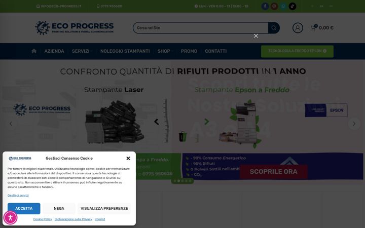 Screenshot of eco-progress.it