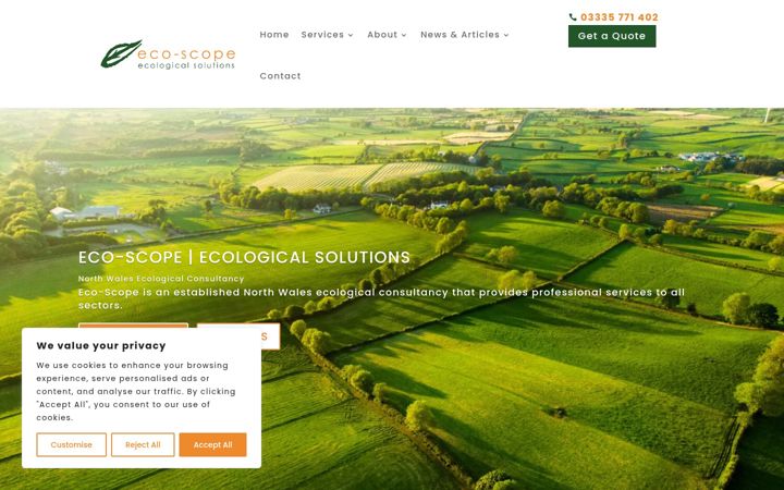 Screenshot of eco-scope.co.uk