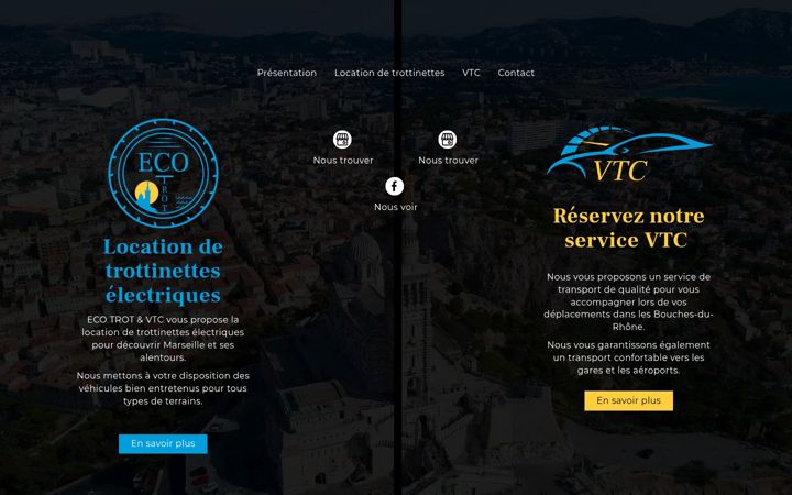 Screenshot of eco-trot-vtc.fr
