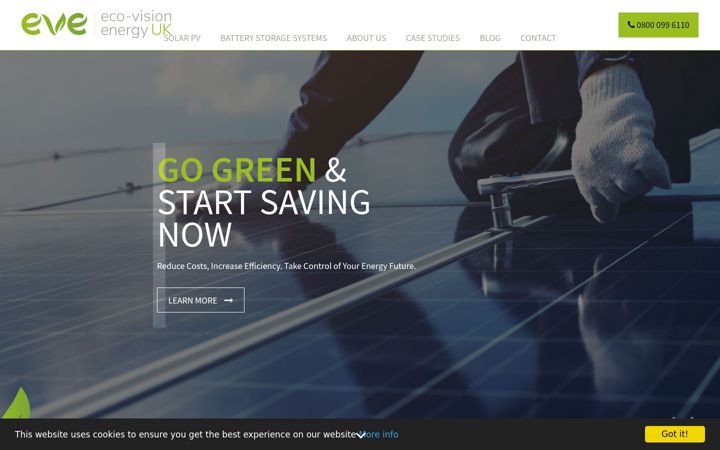 Screenshot of eco-vision.co.uk