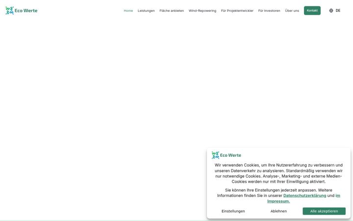 Snimka zaslona za eco-werte.de