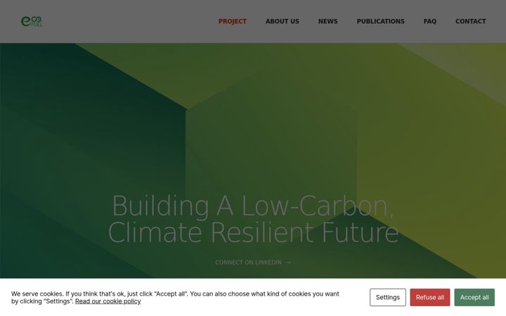 Screenshot of eco2fuel-project.eu