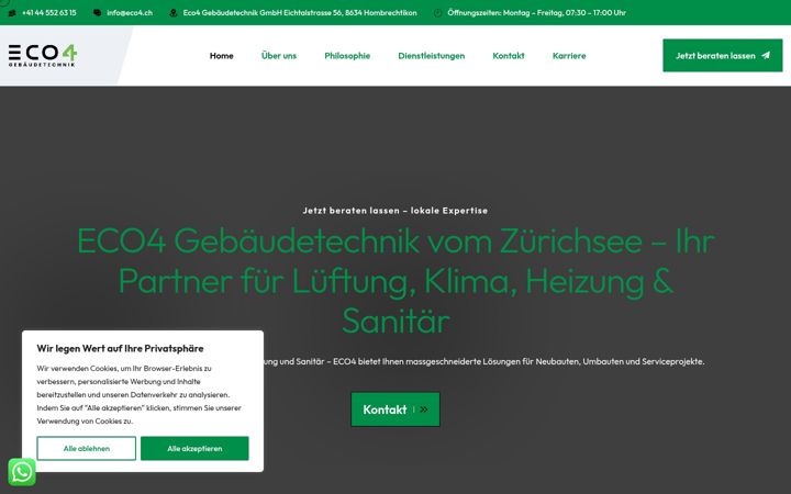 Screenshot of eco4.ch