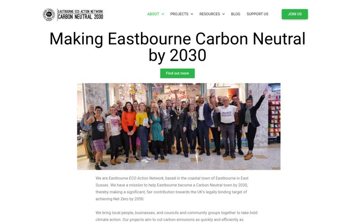 Screenshot di ecoactioneb.co.uk