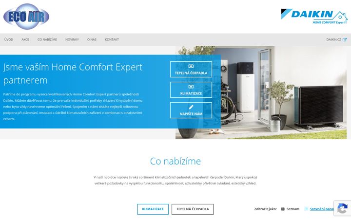 Screenshot of ecoair.cz