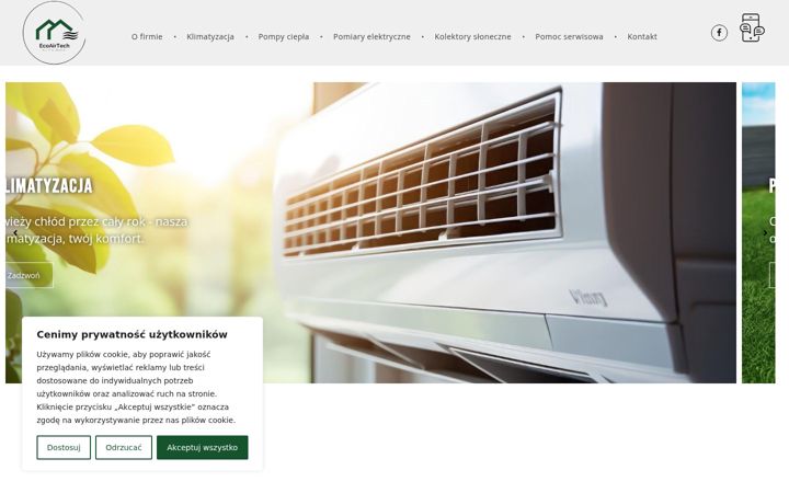 Kuvakaappaus sivustosta ecoairtech.pl