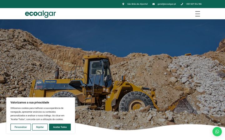 Screenshot of ecoalgar.pt