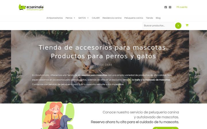 Capture d'écran de ecoanimalia.es